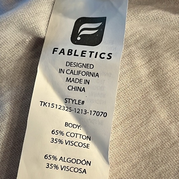 Fabletics 2XL Aventura TANK TOP new White black stripes Racerback WOMENS cotton - Picture 6 of 14